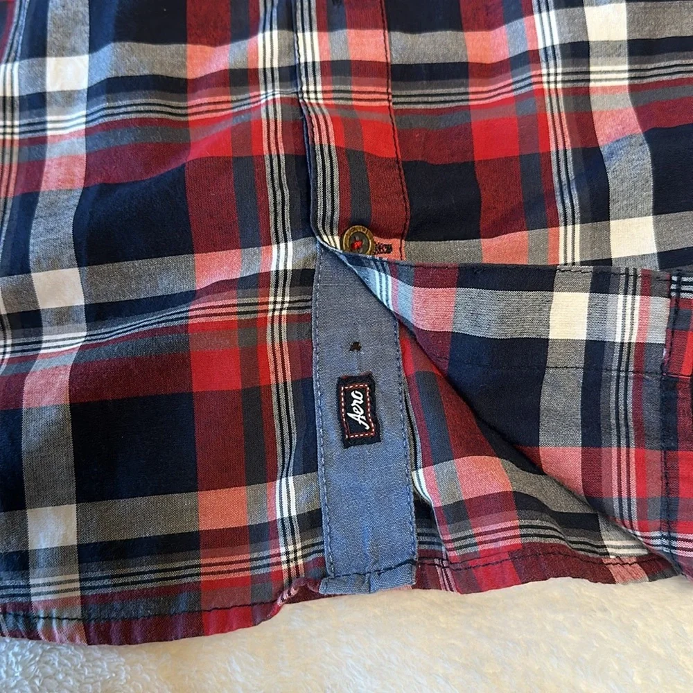 ♦️AEROPOSTAL Plaid button down shirt - Picture 5 of 9